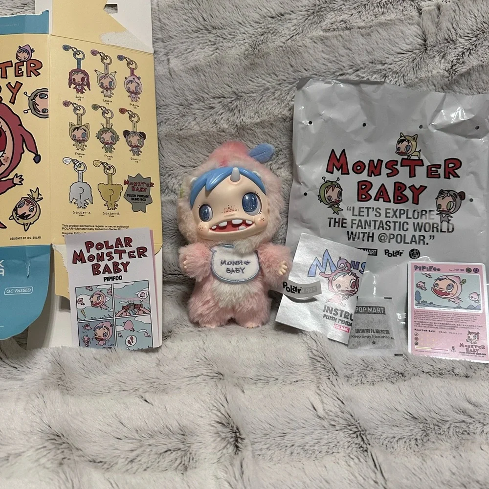 Authentic Popmart - Monster Baby - Pipifoo Plush Pendant - Picture 3 of 4